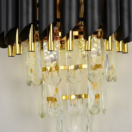 Brilagi - Wandlamp ECLIPSE 2xE14/10W/230V zwart/goud