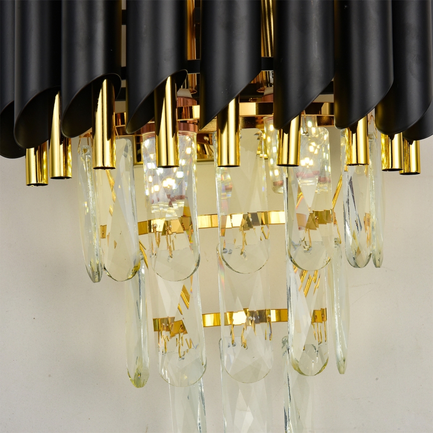 Brilagi - Wandlamp ECLIPSE 2xE14/10W/230V zwart/goud