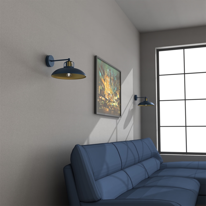 Brilagi - Wandlamp FLAMENGO 1xE27/60W/230V blauw