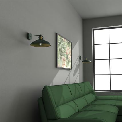 Brilagi - Wandlamp FLAMENGO 1xE27/60W/230V groen