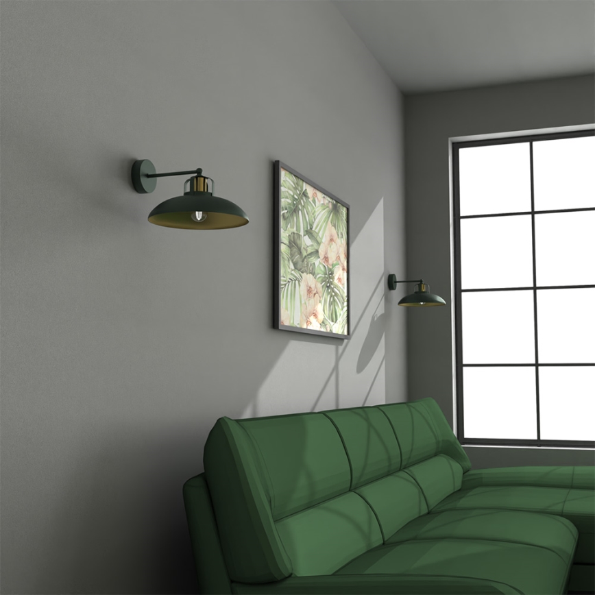Brilagi - Wandlamp FLAMENGO 1xE27/60W/230V groen