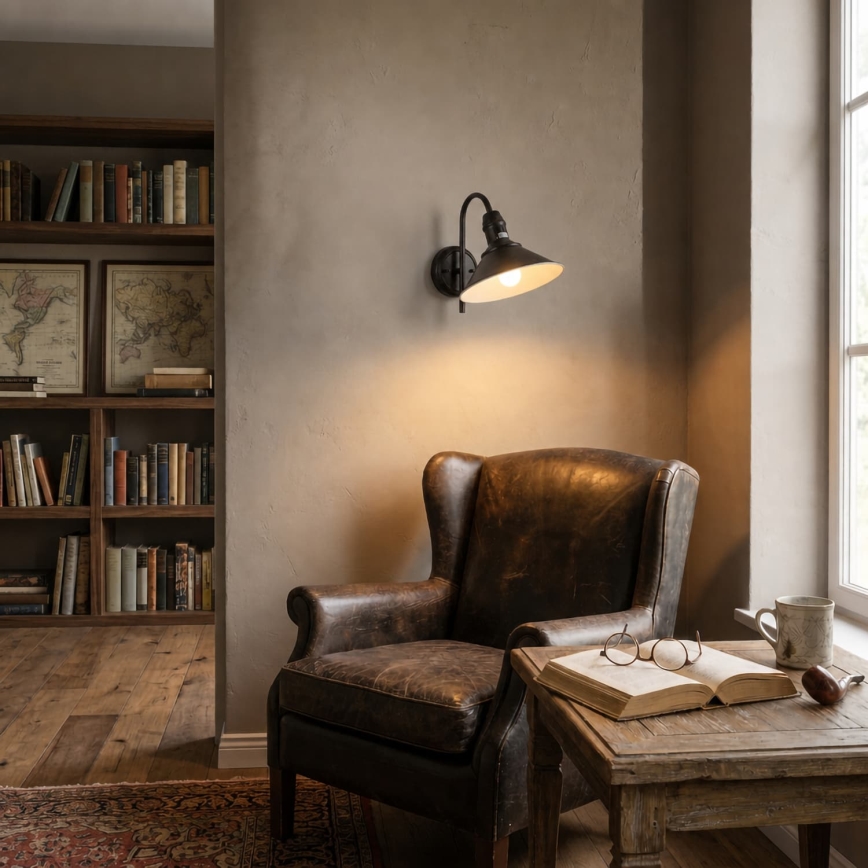 BRILAGI - Wandlamp FORGE 1xE27/60W/230V zwart