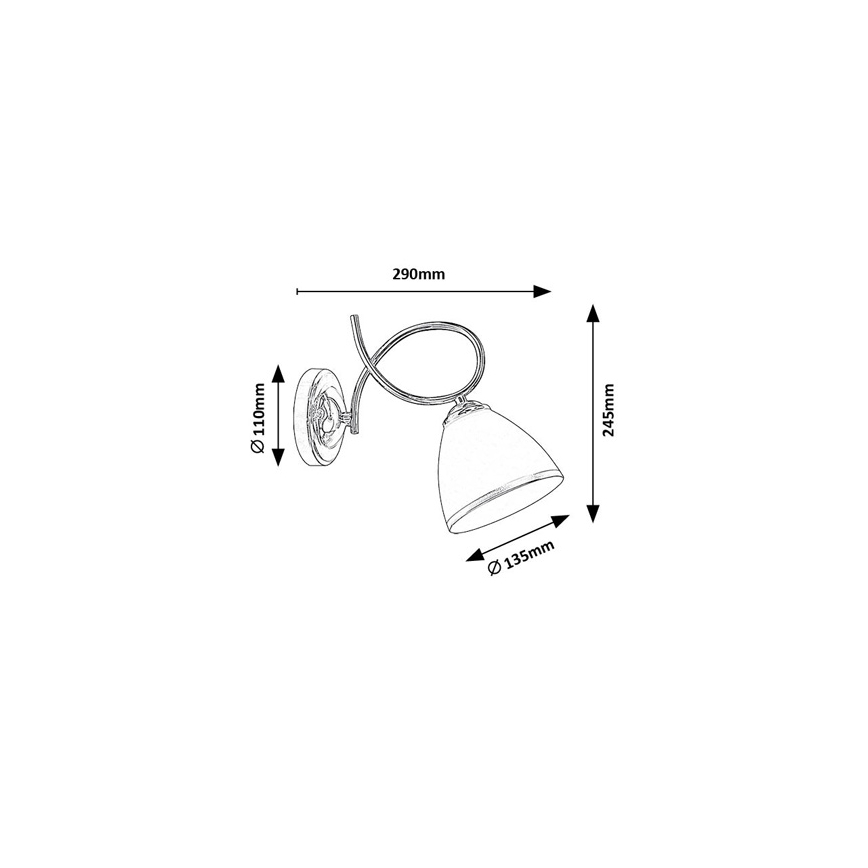 Brilagi - Wandlamp FRED 1xE27/60W/230V glanzend chroom
