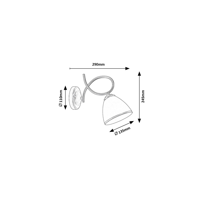 Brilagi - Wandlamp FRED 1xE27/60W/230V goudkleurig