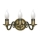 Brilagi - Wandlamp IMPERO 3xE14/60W/230V messing