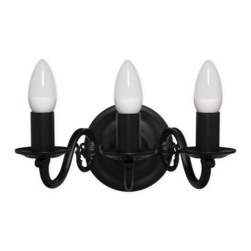 Brilagi - Wandlamp IMPERO 3xE14/60W/230V zwart