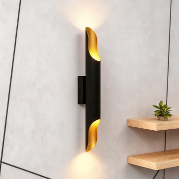 Brilagi - Wandlamp KALMAR 2xE27/40W/230V zwart/brons