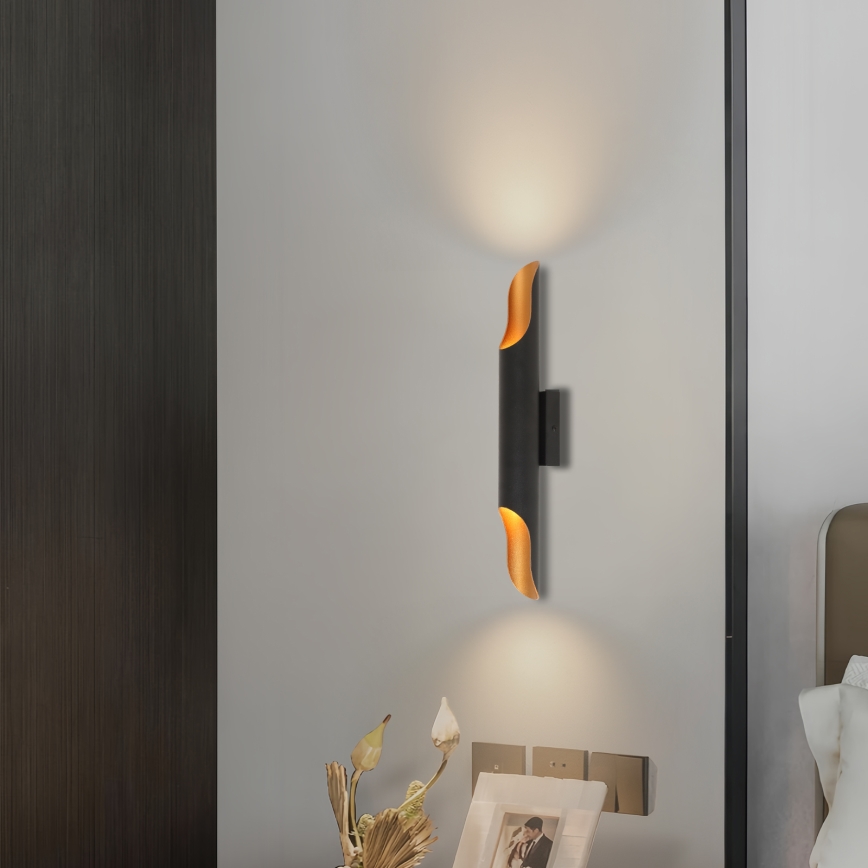 Brilagi - Wandlamp KALMAR 2xE27/40W/230V zwart/brons