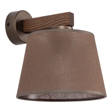 Brilagi - Wandlamp LATTE 1xE27/15W/230V grenen/bruin