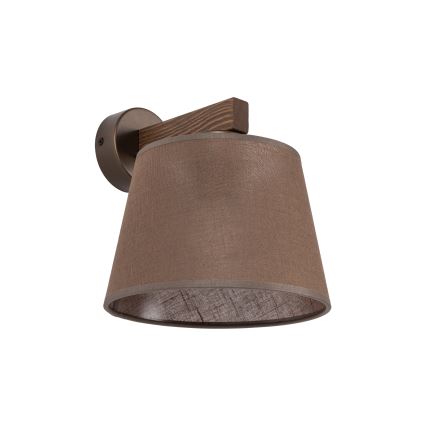 Brilagi - Wandlamp LATTE 1xE27/15W/230V grenen/bruin