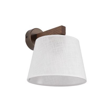 Brilagi - Wandlamp LATTE 1xE27/15W/230V grenen/wit