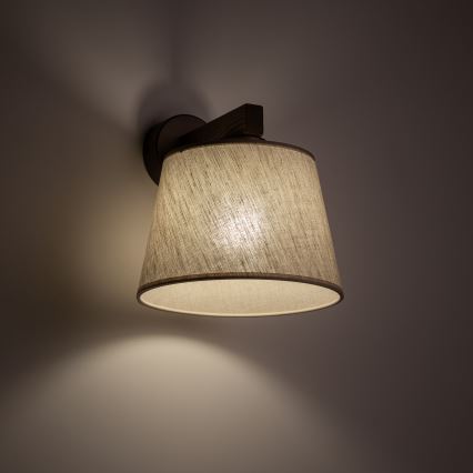 Brilagi - Wandlamp LATTE 1xE27/60W/230V grenen/beige