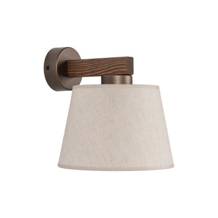 Brilagi - Wandlamp LATTE 1xE27/60W/230V grenen/beige