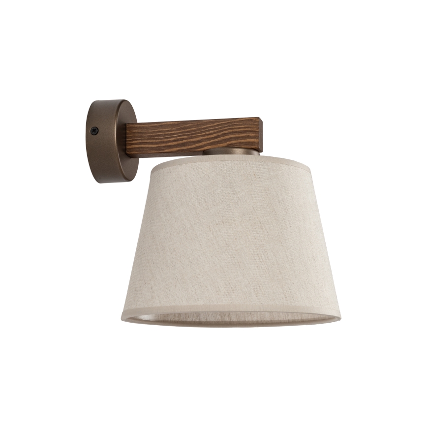 Brilagi - Wandlamp LATTE 1xE27/60W/230V grenen/beige