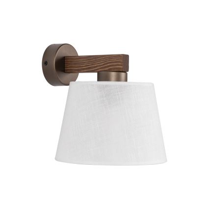 Brilagi - Wandlamp LATTE 1xE27/60W/230V grenen/wit