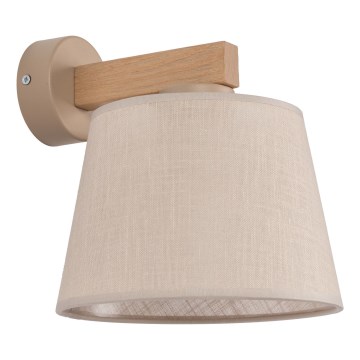 Brilagi - Wandlamp LATTE SABIA 1xE27/15W/230V grenen/beige