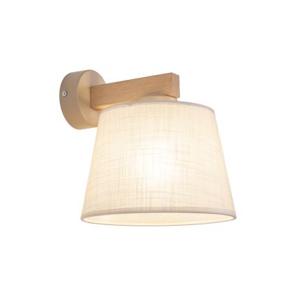 Brilagi - Wandlamp LATTE SABIA 1xE27/15W/230V grenen/beige