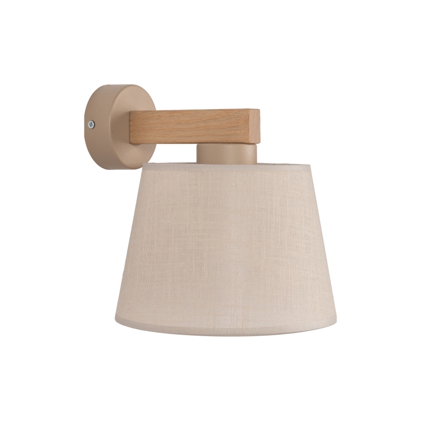 Brilagi - Wandlamp LATTE SABIA 1xE27/15W/230V grenen/beige