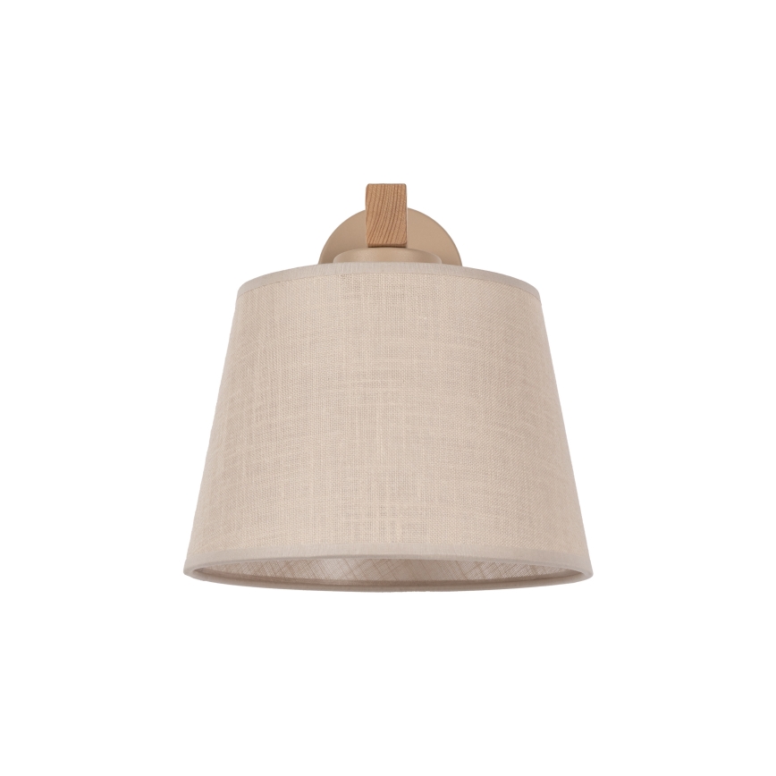 Brilagi - Wandlamp LATTE SABIA 1xE27/15W/230V grenen/beige