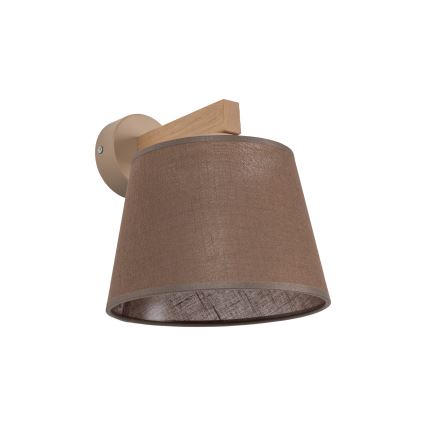 Brilagi - Wandlamp LATTE SABIA 1xE27/15W/230V grenen/bruin
