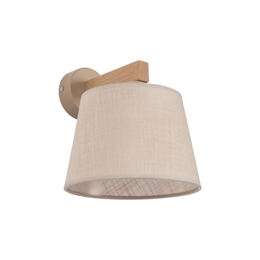 Brilagi - Wandlamp LATTE SABIA 1xE27/60W/230V grenen/beige