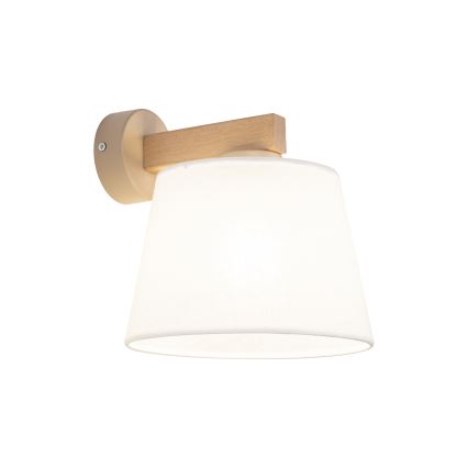 Brilagi - Wandlamp LATTE SABIA 1xE27/60W/230V grenen/wit