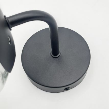 Brilagi - Wandlamp MALIVA 1xE14/15W/230V zwart/helder