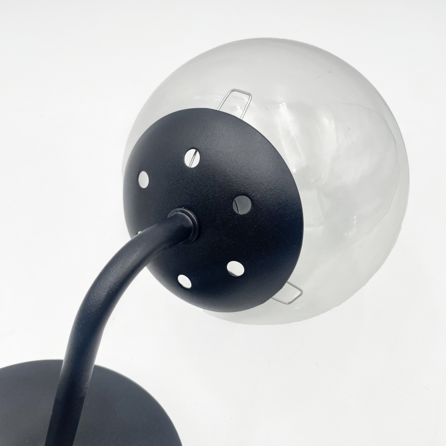 Brilagi - Wandlamp MALIVA 1xE14/15W/230V zwart/helder