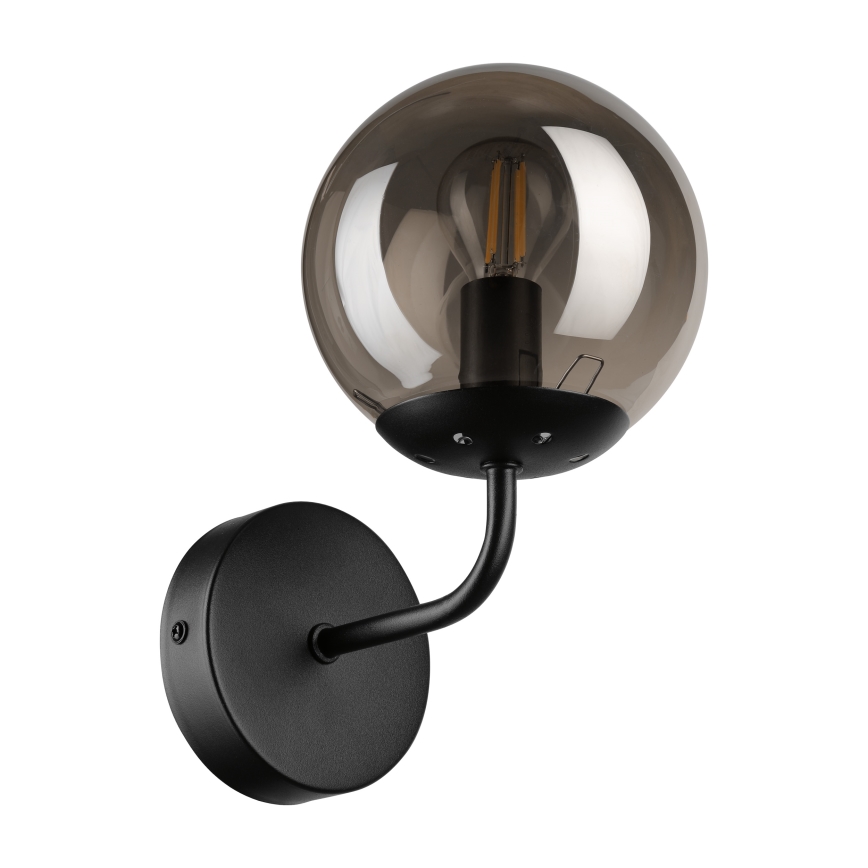 Brilagi - Wandlamp MALIVA 1xE14/15W/230V zwart/rookkleurig