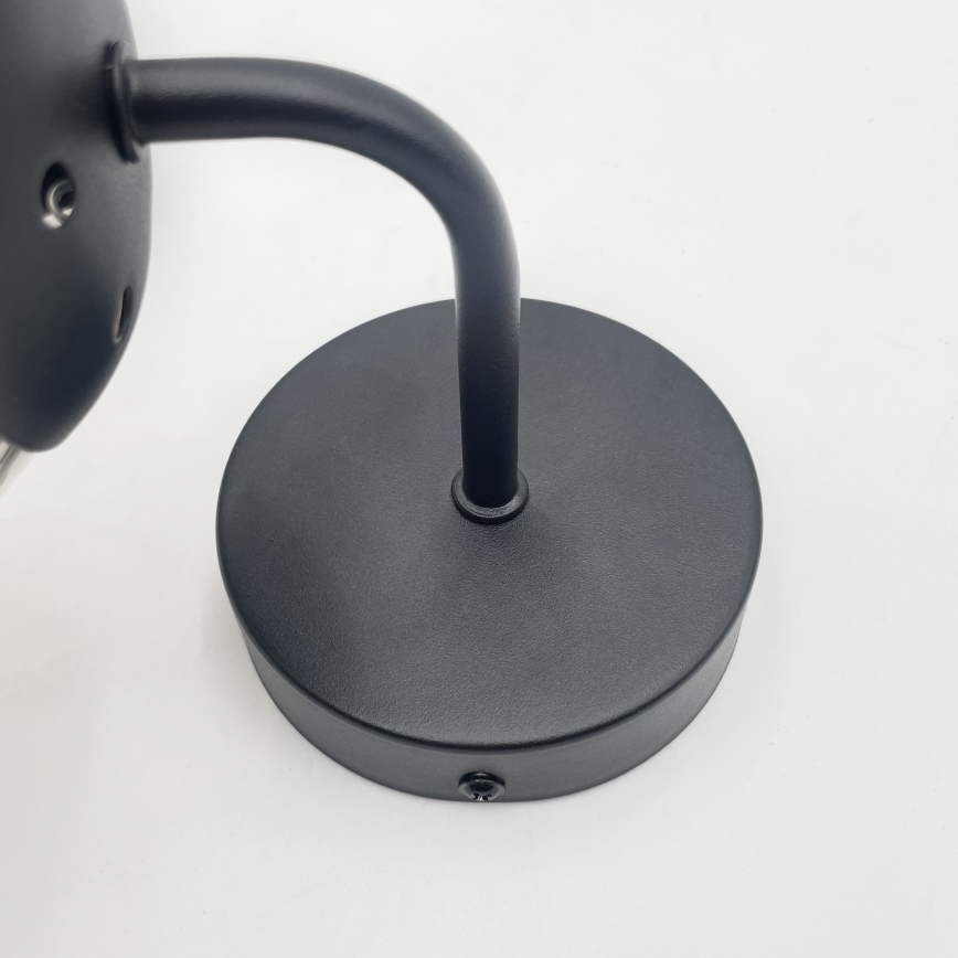 Brilagi - Wandlamp MALIVA 1xE14/15W/230V zwart/rookkleurig