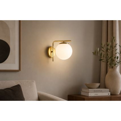 Brilagi - Wandlamp MILO 1xE27/60W/230V goudkleurig