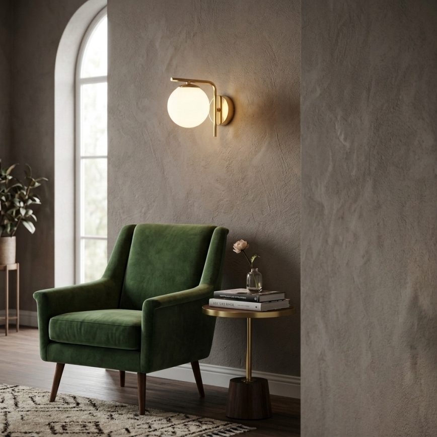 Brilagi - Wandlamp MILO 1xE27/60W/230V goudkleurig