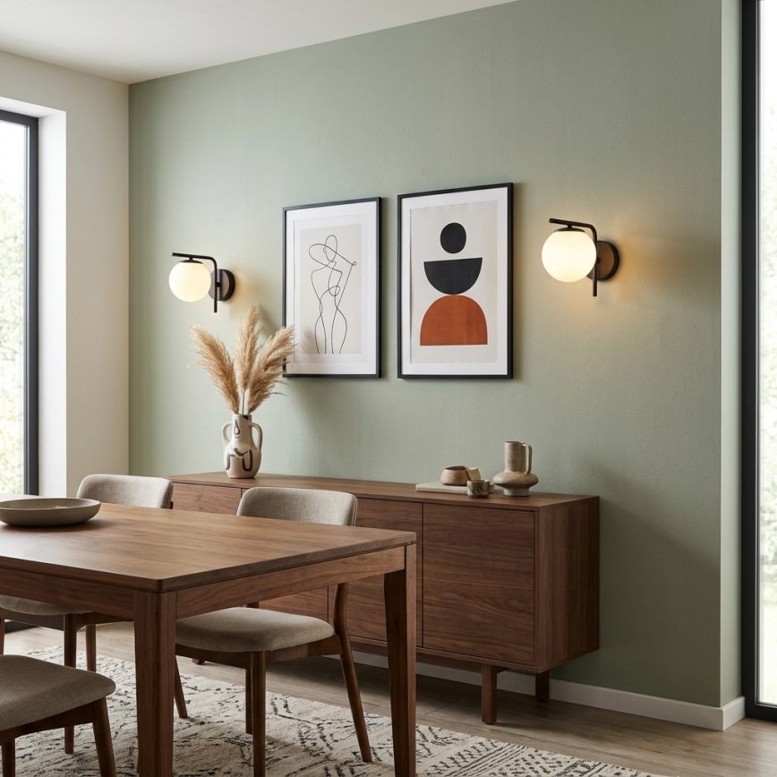 Brilagi - Wandlamp MILO 1xE27/60W/230V zwart
