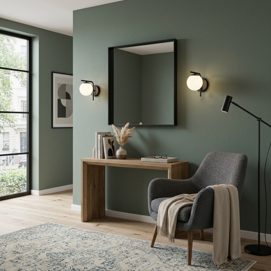 Brilagi - Wandlamp MILO 1xE27/60W/230V zwart