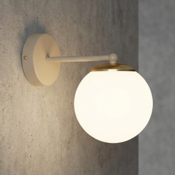 Brilagi - Wandlamp MILO ECRU 1xE27/60W/230V beige/goud