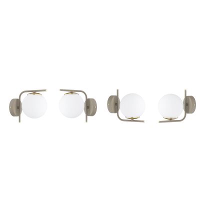 Brilagi - Wandlamp MILO ECRU 1xE27/60W/230V beige/goud