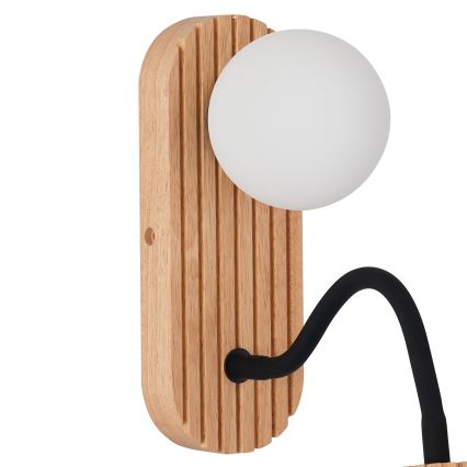 Brilagi - Wandlamp MODERN WOOD 1xG9/5W/230V + 1xGU10/8W van rubberhout