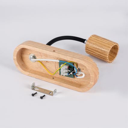 Brilagi - Wandlamp MODERN WOOD 1xG9/5W/230V + 1xGU10/8W van rubberhout