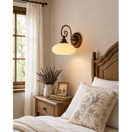 Brilagi - Wandlamp MOLLERO 1xE27/15W/230V brons/patina