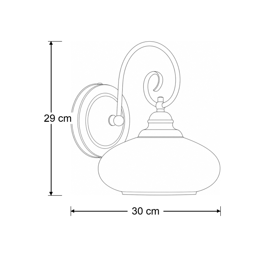Brilagi - Wandlamp MOLLERO 1xE27/15W/230V brons/patina