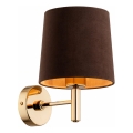 Brilagi - Wandlamp MONTE 1xE27/15W/230V bruin/goud