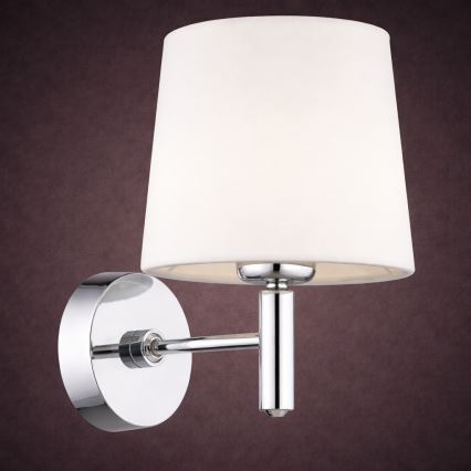 Brilagi - Wandlamp MONTE 1xE27/15W/230V crème/glanzend chroom