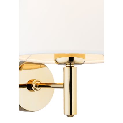 Brilagi - Wandlamp MONTE 1xE27/15W/230V crème/goudkleurig