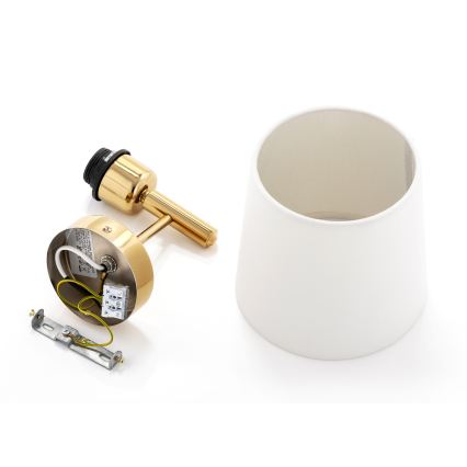 Brilagi - Wandlamp MONTE 1xE27/15W/230V crème/goudkleurig