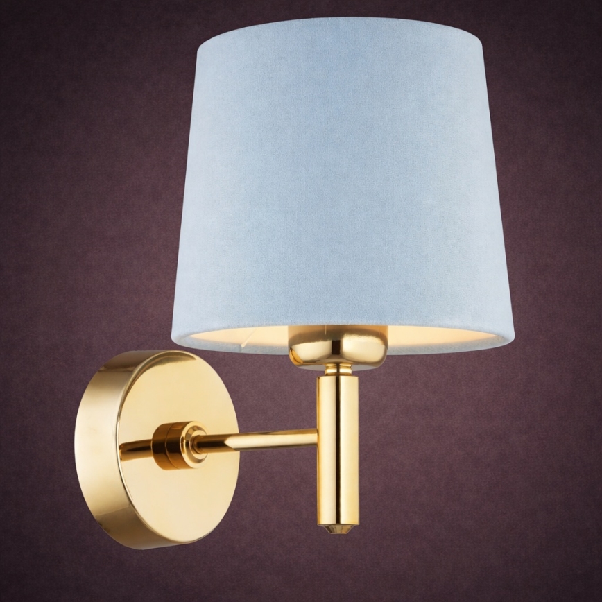 Brilagi - Wandlamp MONTE 1xE27/60W/230V blauw/goud