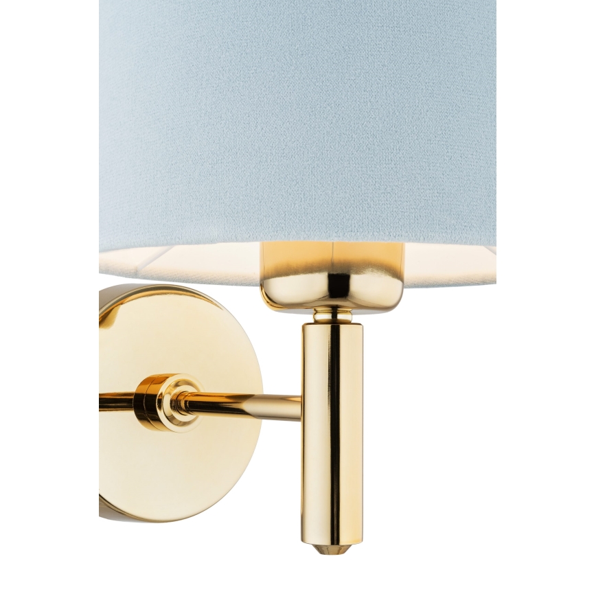 Brilagi - Wandlamp MONTE 1xE27/60W/230V blauw/goud