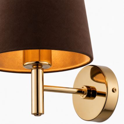 Brilagi - Wandlamp MONTE 1xE27/60W/230V bruin/goud