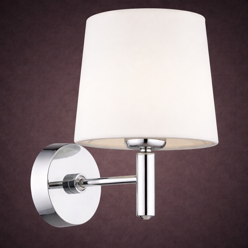 Brilagi - Wandlamp MONTE 1xE27/60W/230V crème/glanzend chroom
