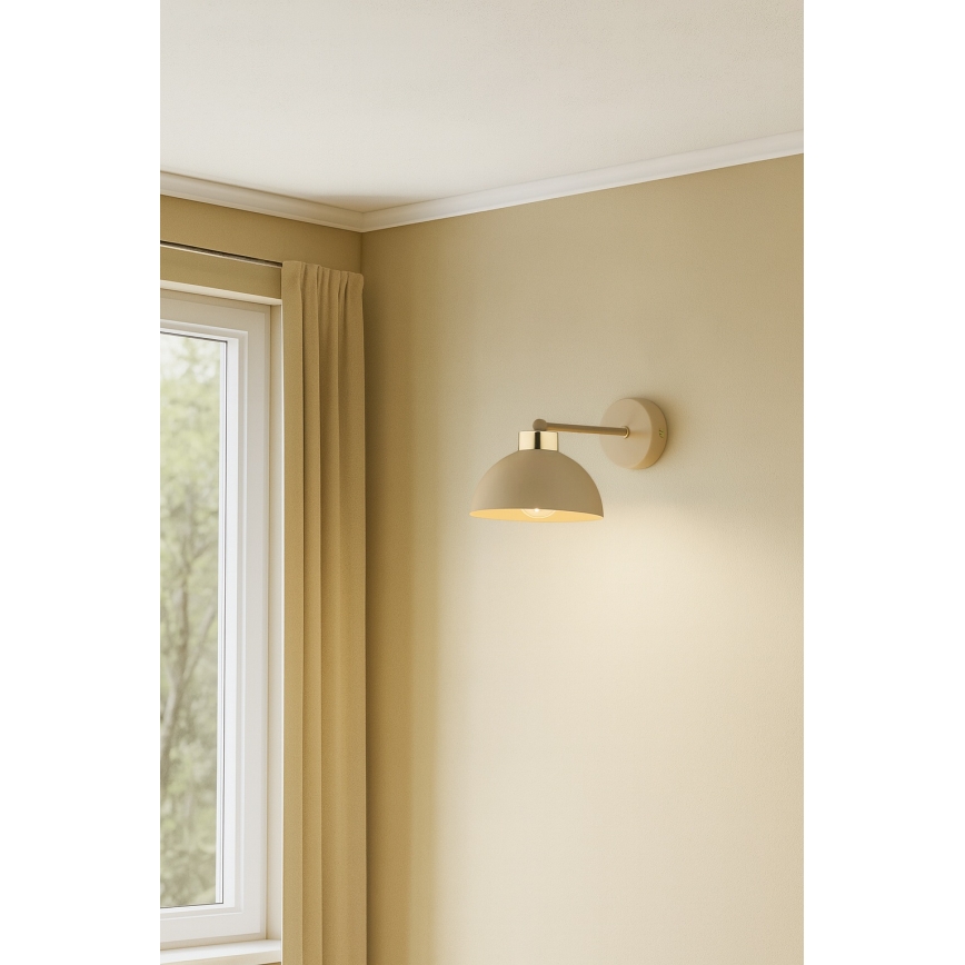 Brilagi - Wandlamp MOON 1xE27/60W/230V beige/goud