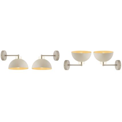 Brilagi - Wandlamp MOON 1xE27/60W/230V beige/goud